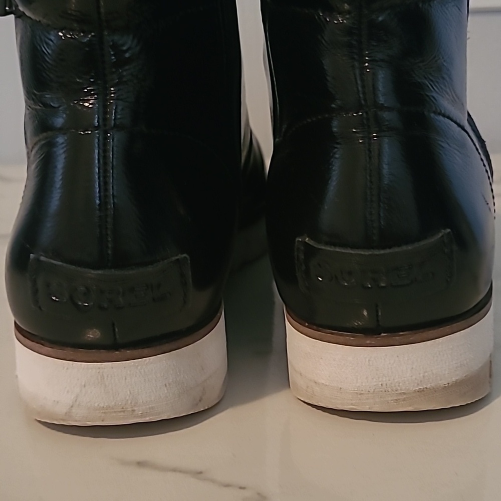 Black Leather Ankle Boots - Picture 7 of 13